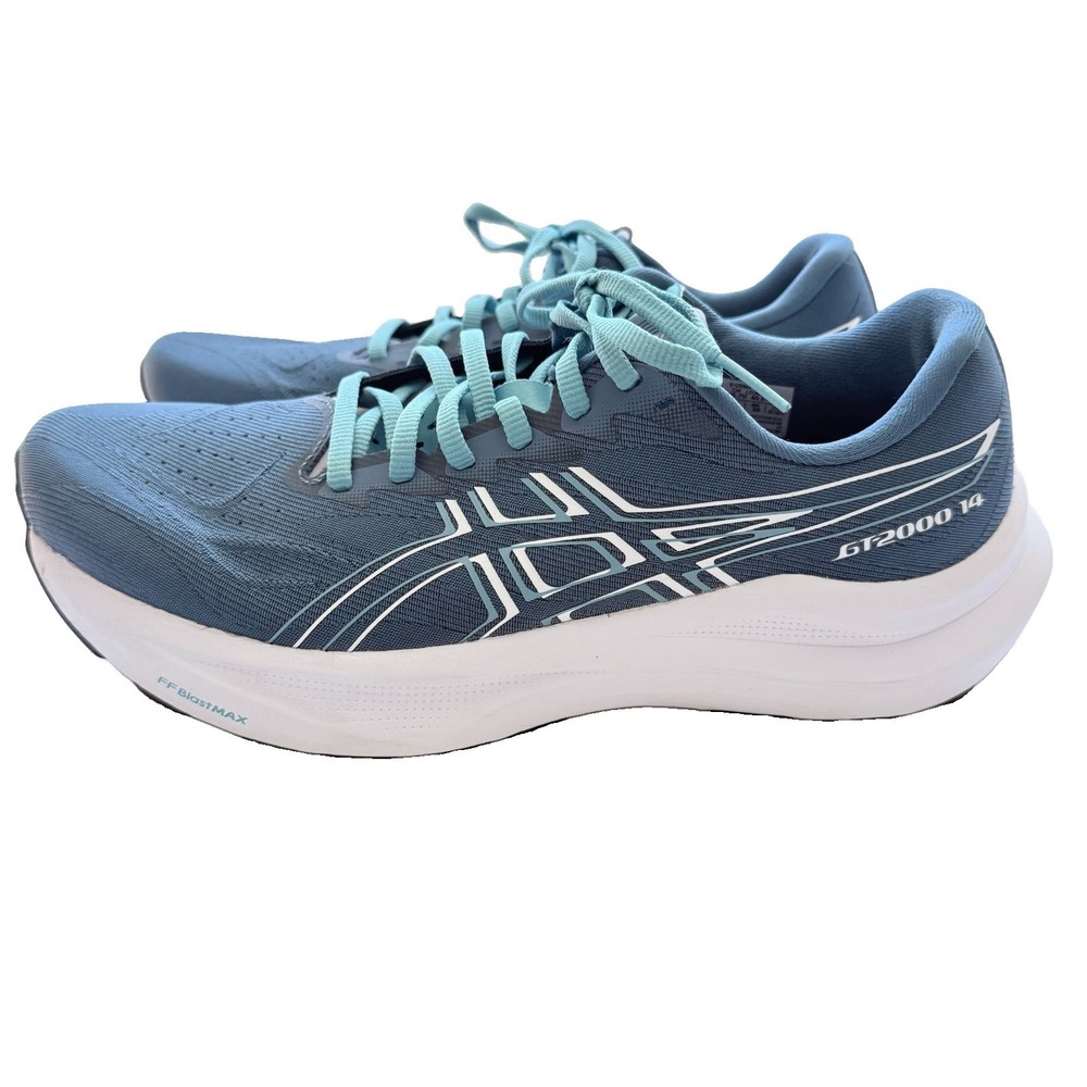 ASICS GT 2000 14 Womens Size 9 Winter Sea White Running Shoes 1012B843